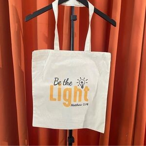 Natural Tote Bag with Inspirational Print